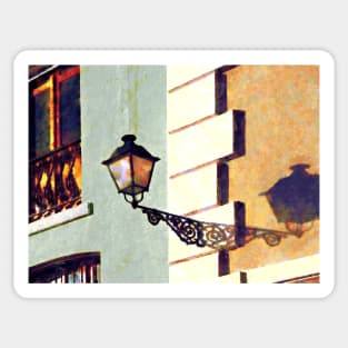 San Juan PR - San Juan Street Lamp Sticker